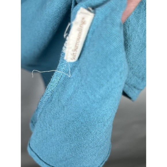 Soft Surroundings Modern Gauze Tunic Top Blouse Tropical Teal Size PS *read* - Picture 9 of 11